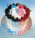 Butter Cream Gender Reveal Baby Shower Cake CB-NC294