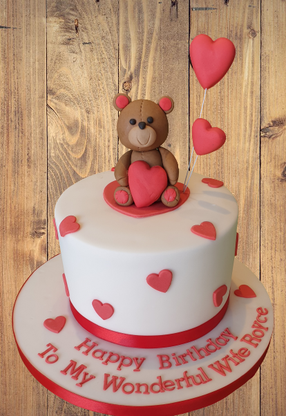Teddy Bear Birthday Cake CB-NC289