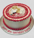Barbie Fresh Cream Photo Cake CB-RC205