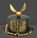 Black & Gold Harry Potter Cake CB-NC680