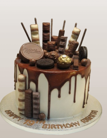 Chocolate Loaded Fresh Cream Cake CB-RC207