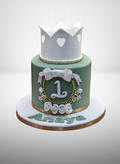 1st Birthday Cake with Crown Topper CB-NC679