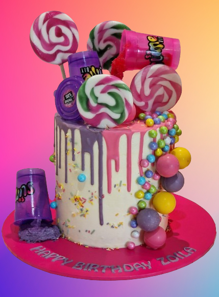 Slime Drip Buttercream Cake CB-NC674
