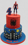 Spiderman 2 tiered Birthday Cake CB-NC673