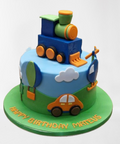 Vehicles Themed Birthday Cake CB-NC672