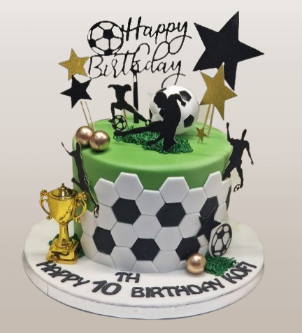Football Themed Icing Cake CB-NC671