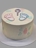 Gender Reveal Buttercream Cake CB-NC666