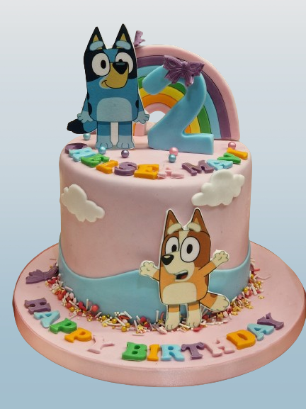 Bluey 2nd Birthday Cake CB-NC696