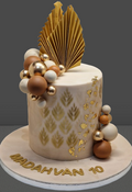 Gold & Nude Icing Cake CB-NC681