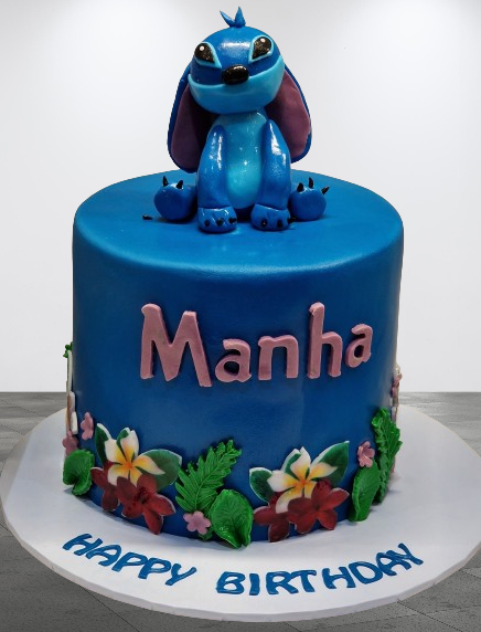 Lilo & Stitch Themed Icing Cake CB-NC693