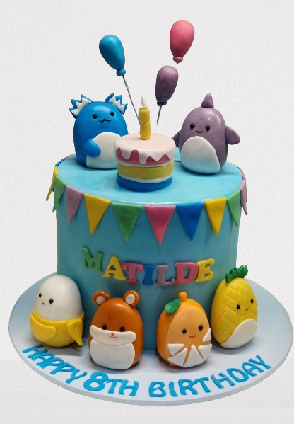Squishmallows Themed Birthday Cake CB-NC688