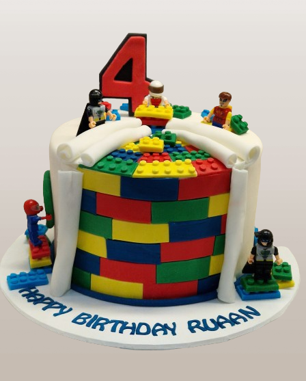 Lego Themed Birthday Cake CB-NC716