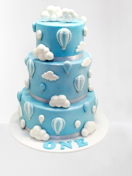 First Birthday Hot Air Balloon Themed Cake CB-NC718