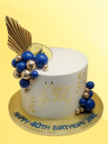 40th Birthday Buttercream Cake CB-NC762