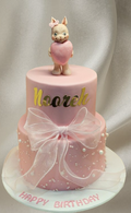 Bunny Themed 1st Birthday Cake CB-NC747
