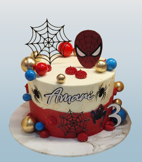 Spiderman Buttercream Cake CB-NC755