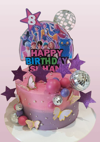 K Pop Themed Fresh Cream Cake CB-RC211