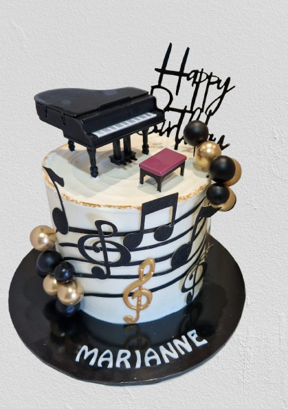 Music Themed Buttercream Cake CB-NC729
