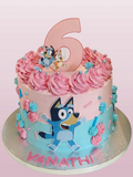 Bluey Themed Fresh Cream Cake CB-RC213