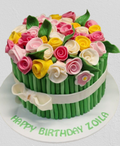 Bouquet of Roses Birthday Cake CB-NC773
