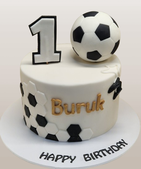 Football Themed 1st Birthday Cake CB-NC780