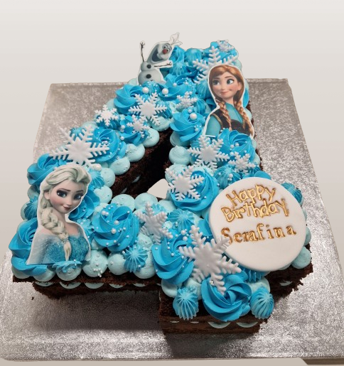 Number 4 Disney Themed Fresh Cream Cake CB-SC225