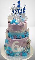 2 Tier Disney Frozen Themed Fresh Cream Cake CB-RC219