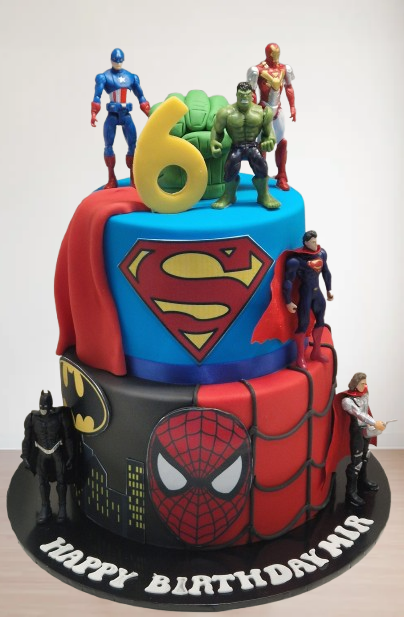 Avengers Themed Cake CB-NC776