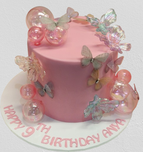 Butterfly Themed Icing Cake CB-NC774