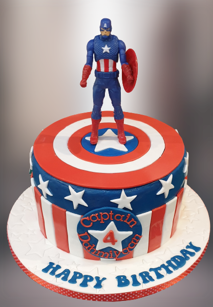Captain America Birthday Cake CB-NC299