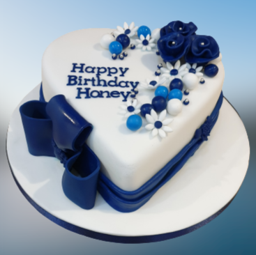 All Blue Anniversary/Birthday Cake CB-NC310