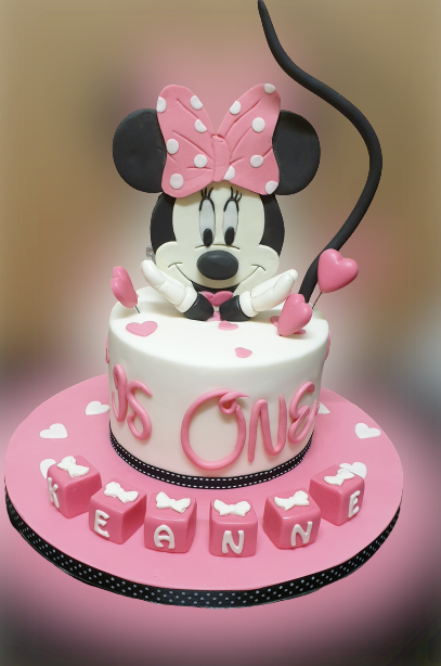 Minnie Mouse First Birthday Cake CB-NC284