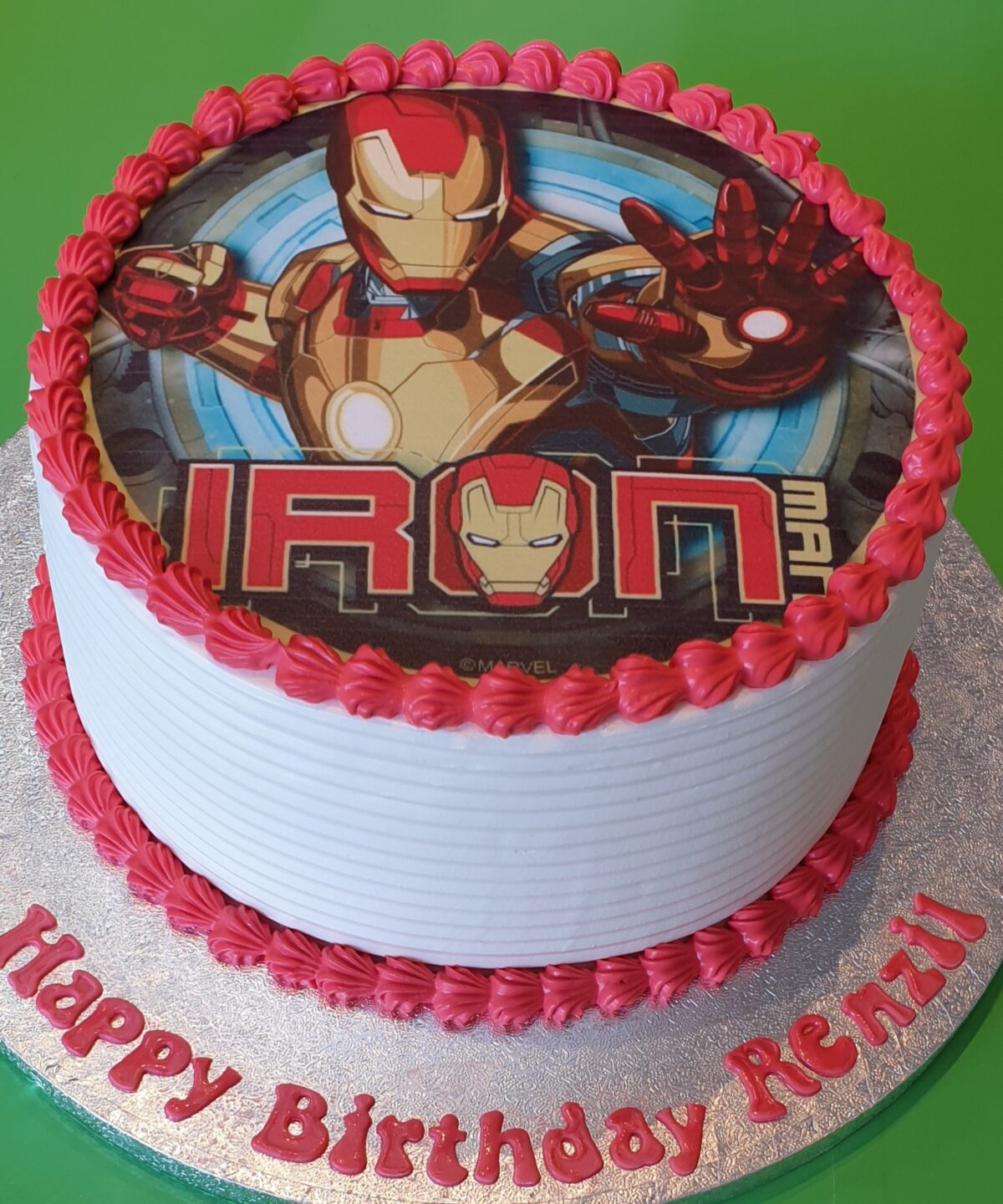Iron Man Fresh Cream Photo Cake CB-RC007