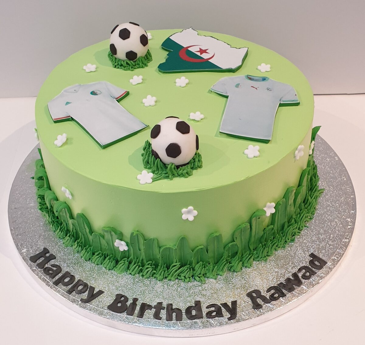 Football Themed Birthday Cake CB-RC011