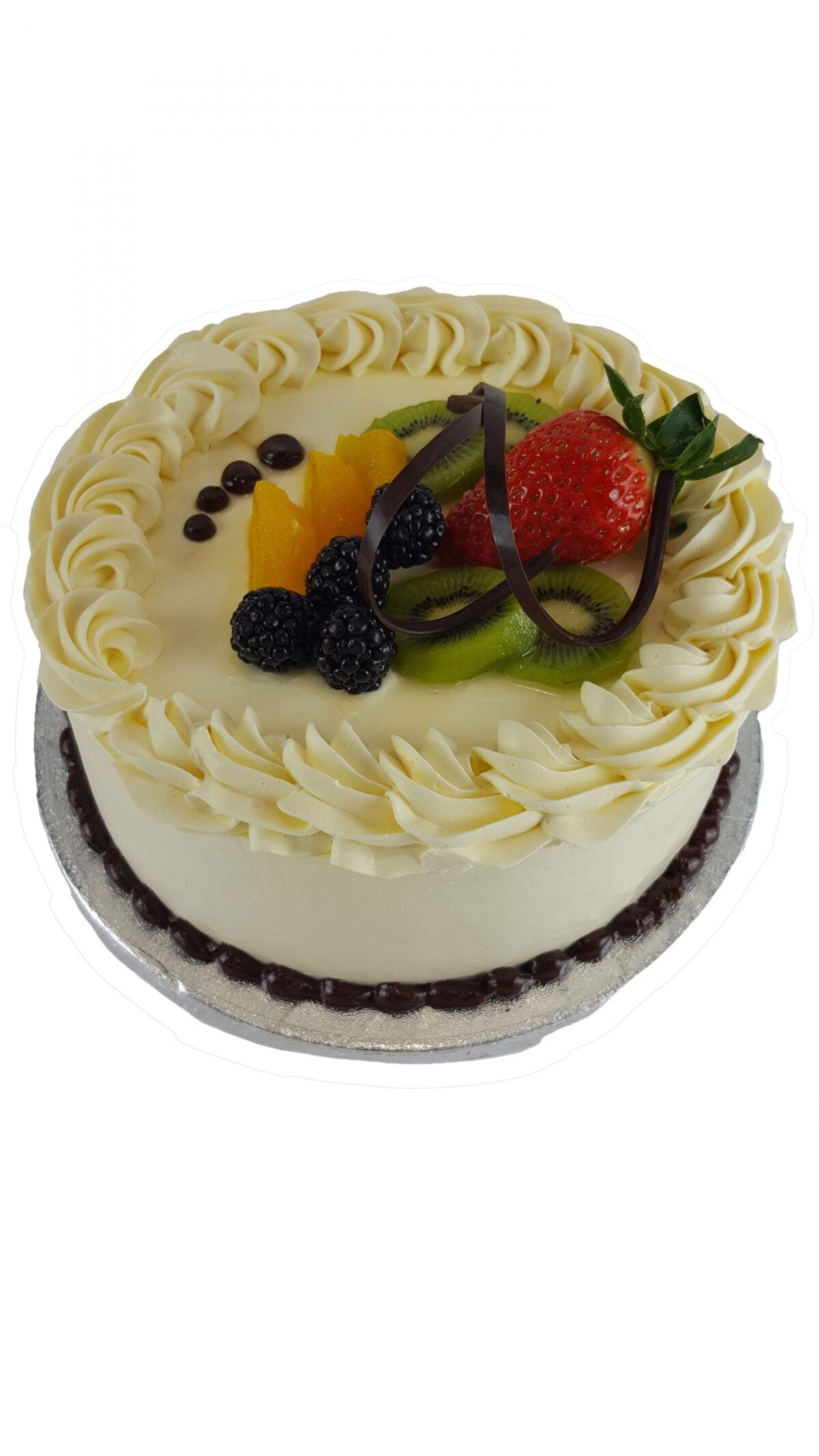 Fruits topped Fresh Cream Cake CB-RC029