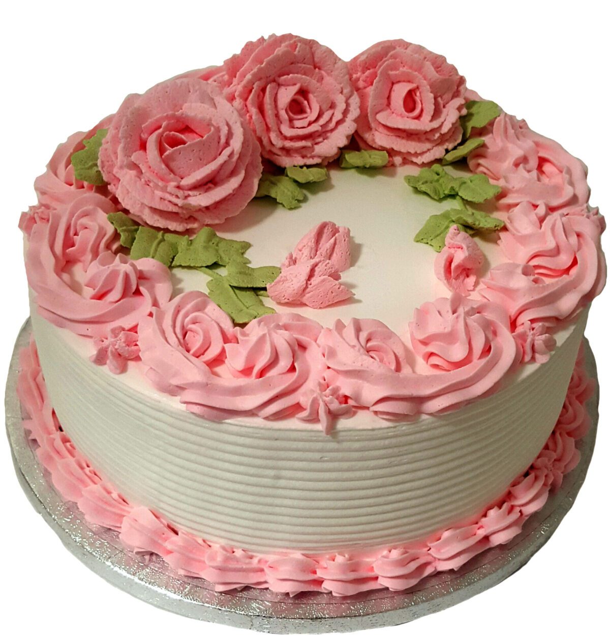 Pink Roses Fresh Cream Cake CB-RC030