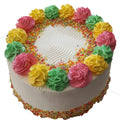 Colourful Rosettes Piped Fresh Cream Cake CB-RC031