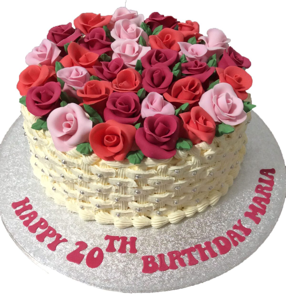 All Roses Fresh Cream Cake CB-RC025
