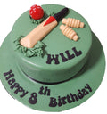 Cricket Themed Birthday Cake CB-NC216