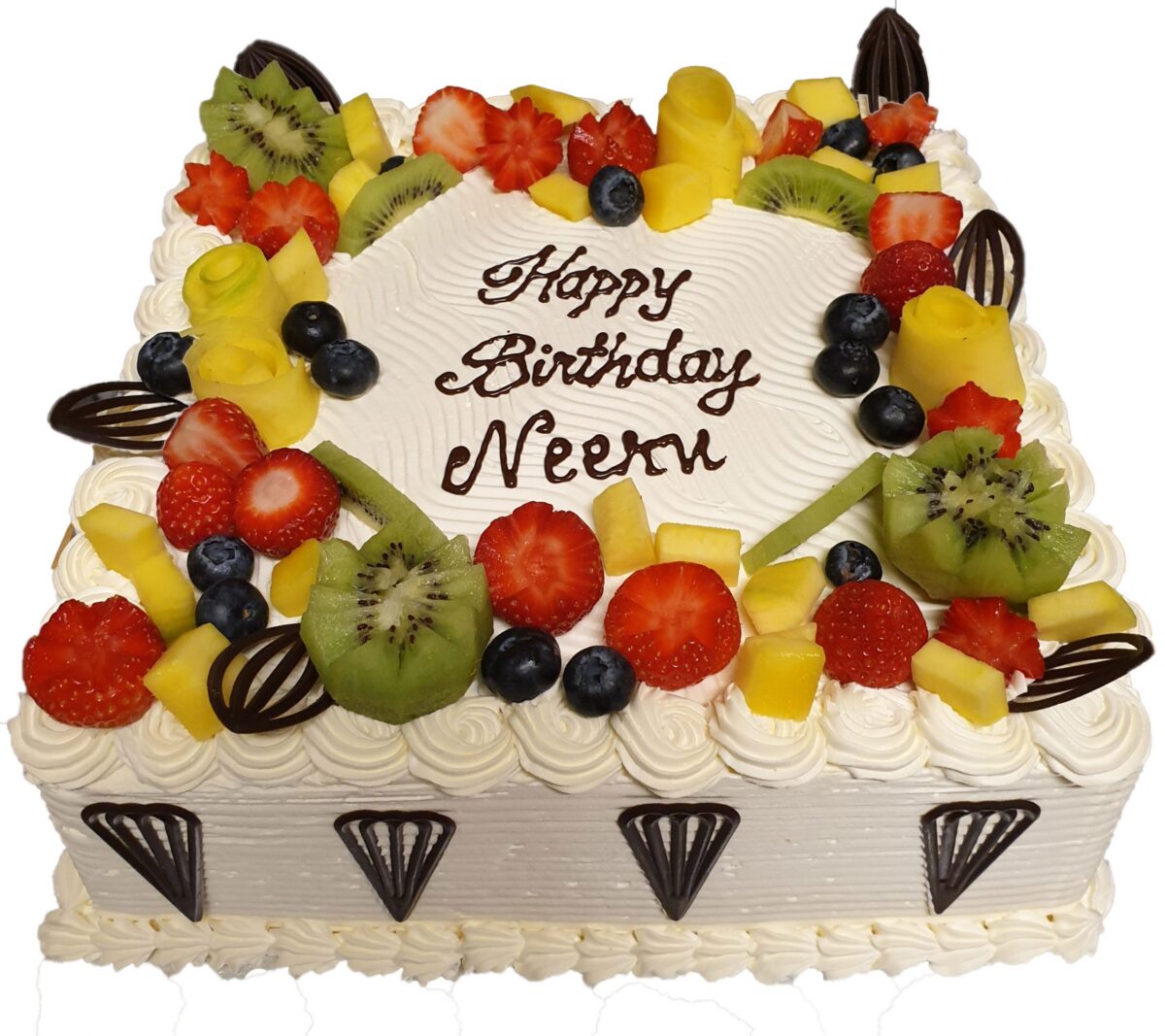 Fruits topped Fresh Cream Cake CB-SC031