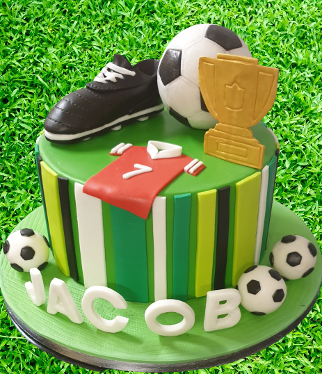 Football Themed Birthday Cake CB-NC278