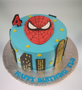 Spiderman Fresh Cream Birthday Cake CB-RC119