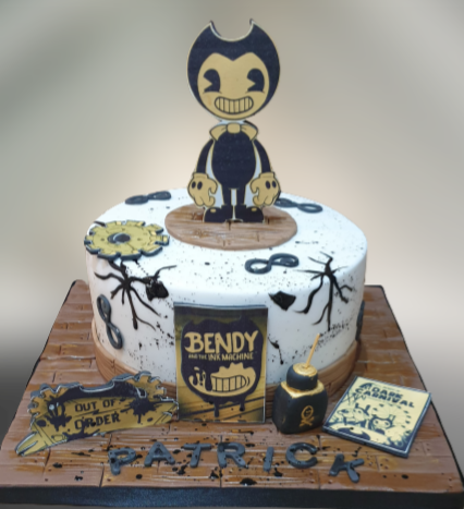 Bendy And The Ink Machine Birthday Cake CB-NC331