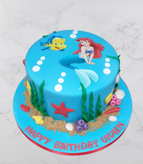 Ariel Mermaid Birthday Cake CB-NC214