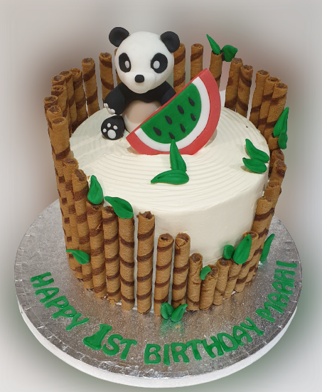 Panda Themed Fresh Cream Cake CB-RC115