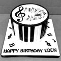 Music Notes Themed Birthday Cake CB-NC351