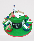 Cricket Themed Birthday Cake CB-NC353