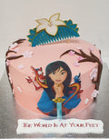 Mulan Themed Fresh Cream Cake CB-RC112