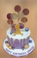 Sugar Lollipops Topped First Birthday Cake CB-NC356