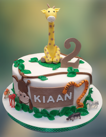 Jungle Animals Birthday Cake CB-NC365